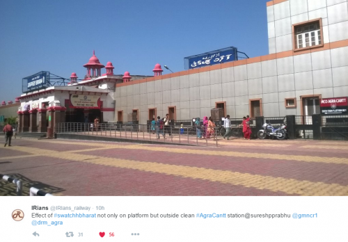 indian railways clean india