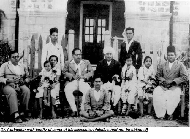 Dr. Ambedkar with family