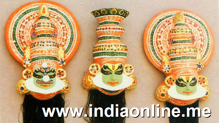 Kathakali masks from Kerala 