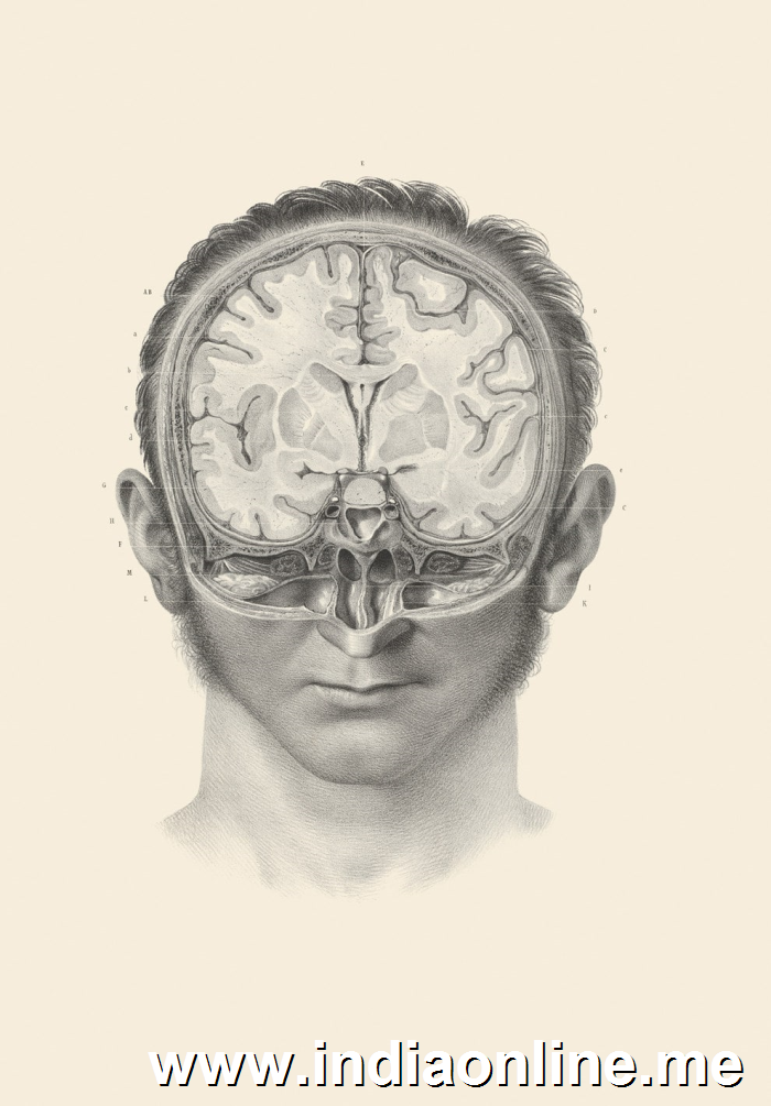 Cross-section of the human brain