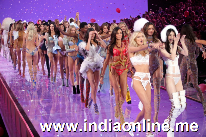 Models on the catwalk for the Victoria's Secret Fashion Show